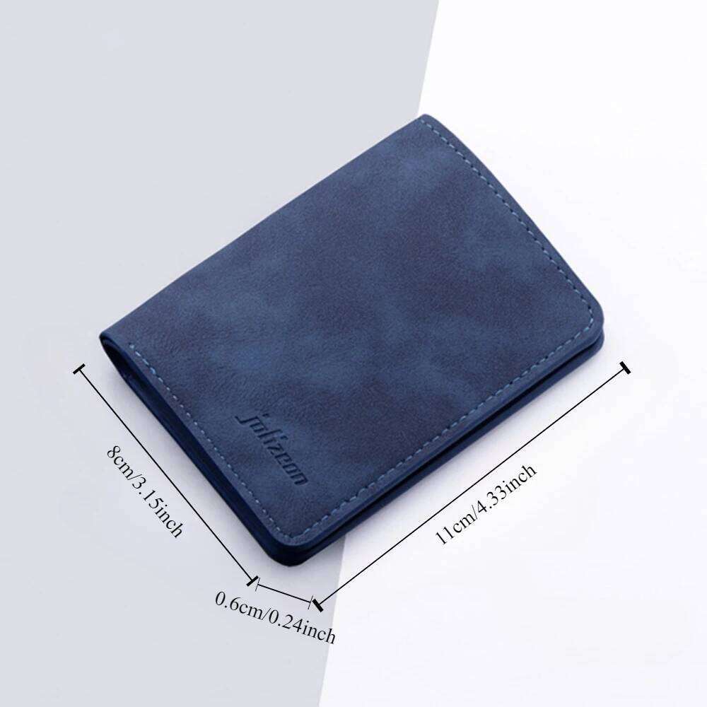 Men/Women Fashion ID/credit Card Holder for Men Multi-Card BagHolder Two Fold Small Wallet Black/gray Coin Purse Y260206