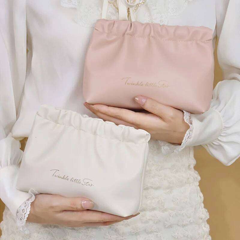 PU Simple Mini Lipstick Makeup Storage Bag Woman Key Jewelry Digital Organizer Portable Pouch Ladies Small Cosmetic Bags Y260206