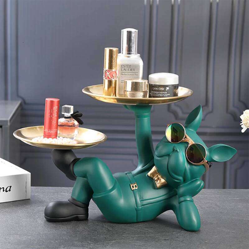 Bulldog Animal Figurines Cool Dog Statue Sculpture Living Study Room Bedroom Decor Home Interior Decoration Accessories S260204 c27