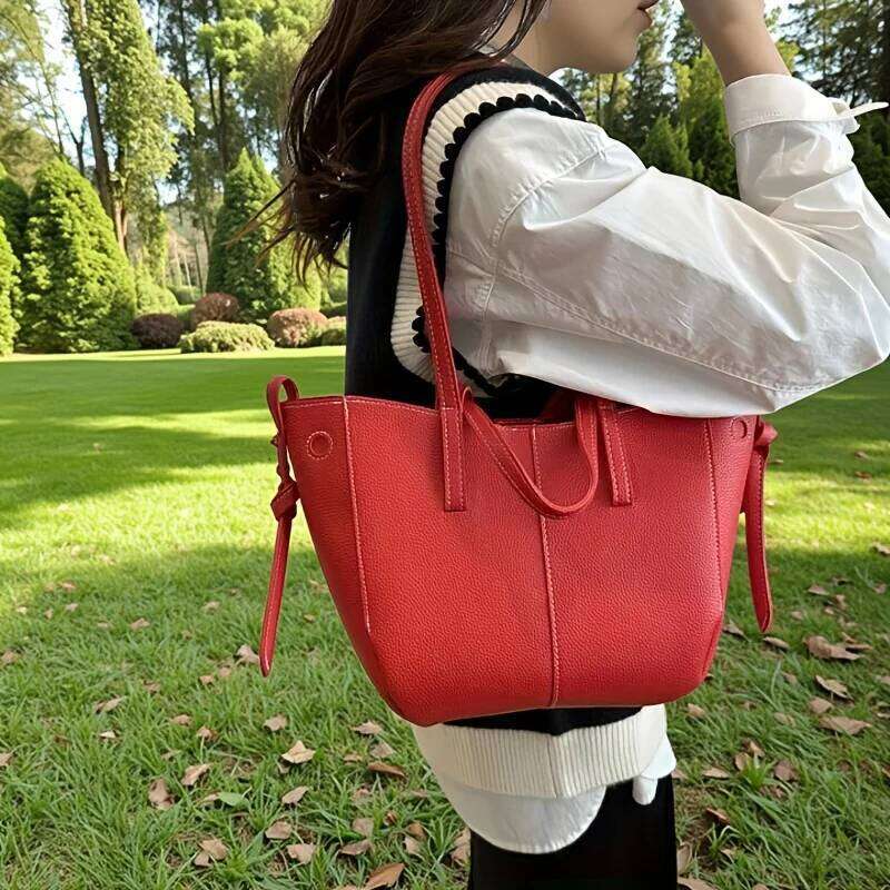 Stylish Casual Tote Large Capacity PU Leather Handbag Women Wing Bag, Fashionable Woman Bags, Commuting Armpit Shoulder Bag Y260204