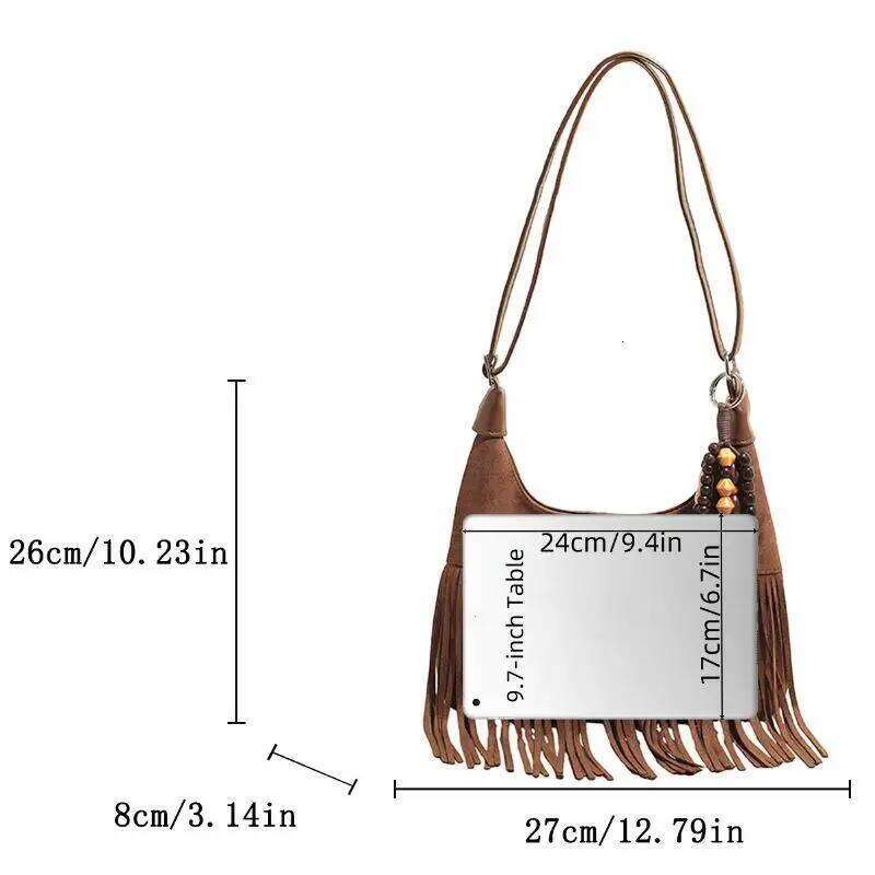 2025 Fall Winter New Women's Suede Crossbody Tote, Handbag, Shoulder Bag Purse with Long Strap Z260207 - view 3