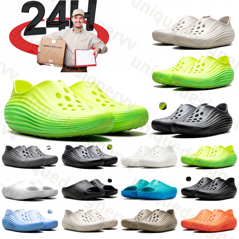 Men Women slides Slippers 8 Sliders Platform Sandals Triple white Light Orewood Brown Khaki Mens Women Shoes 36-45