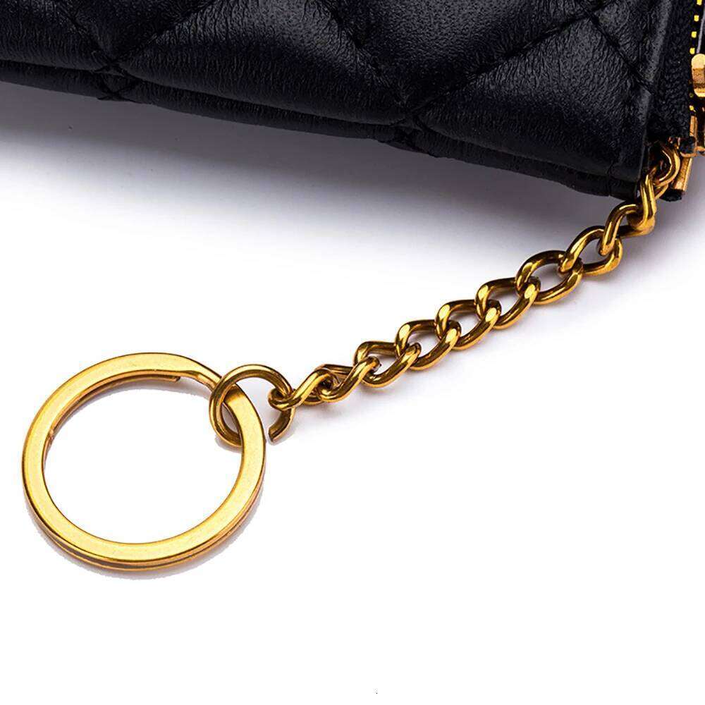 New Designer Mini Purse Pouch Small Change Wallet Sheepskin Genuine Leather Girls Bags Fashion Brand Key Chain Coin Bag Y260206
