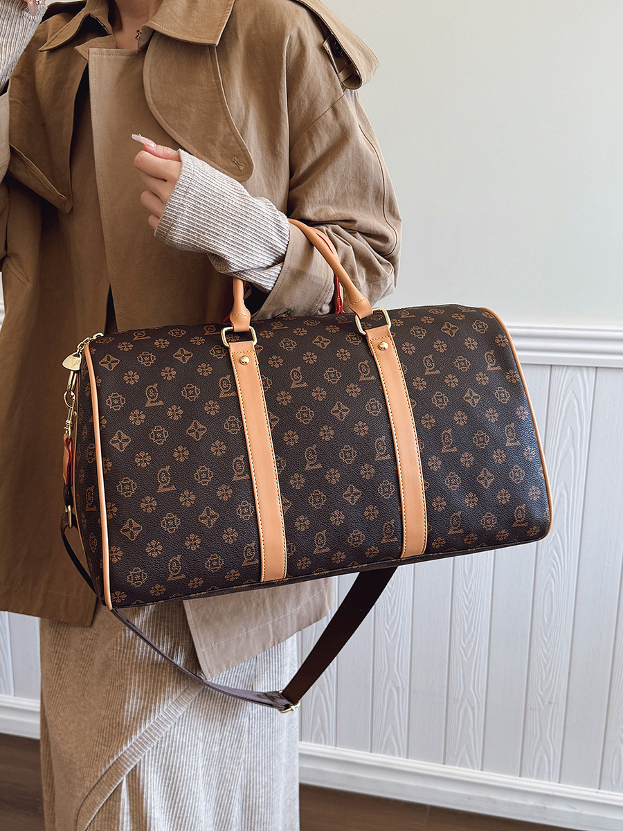 Travel Bag New Fashion Leisure All-Go Printing Large Capacity Senior Sense Shoulder Bag Business Travel Accommodation Waiting For Delivery Storage