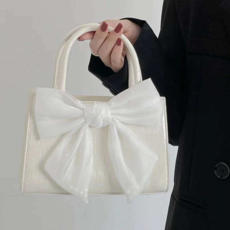 Fashion Women's Clutch Purse Handbags Summer Pink Bowknot Female Underarm Bags Sweet Girl's Small Square Shoulder Messenger Bag Z260207 - view 5