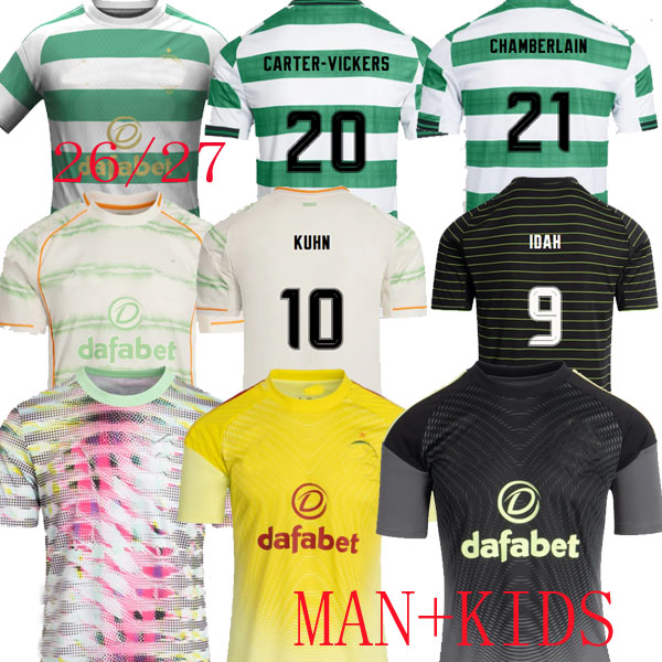 2026 CELTS soccer jerseys 120 years limited-edition KYOGO JOTA AJETI 25 26 27 Men Kids MCGREGOR football shirts special Origins MATCH THIRD home away CHAMBERLAIN
