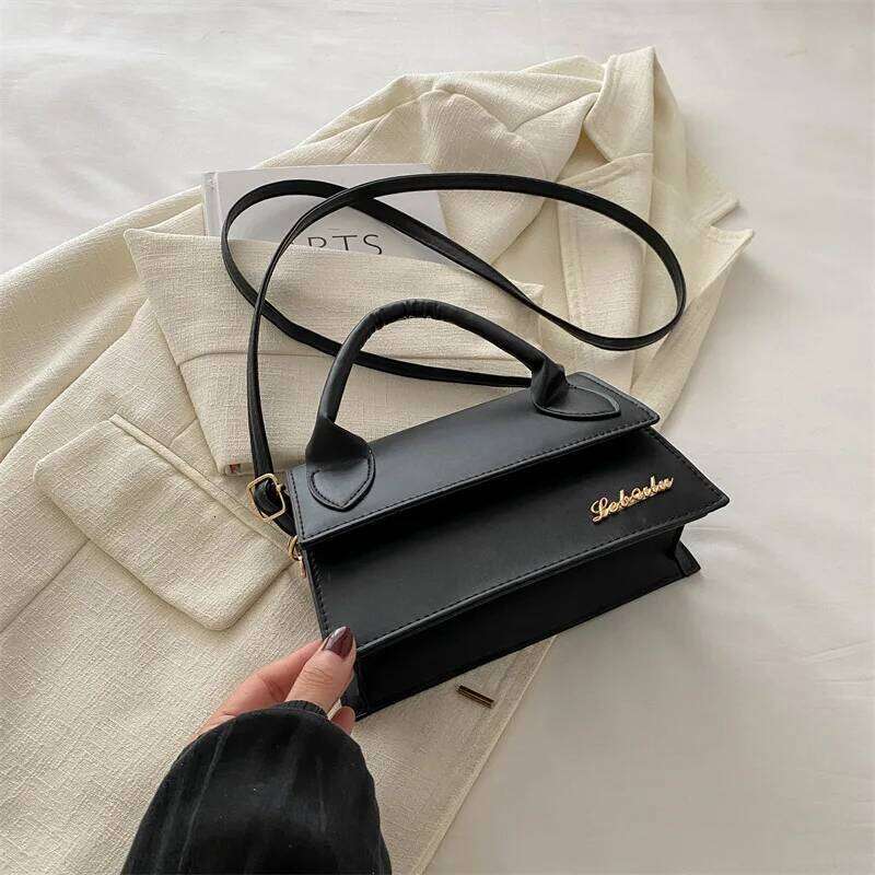 French Fashion Simple Casual Shoulder Crossbody Bag Women, New Versatile Hand-held Small Square Bags for Commuting Y260205
