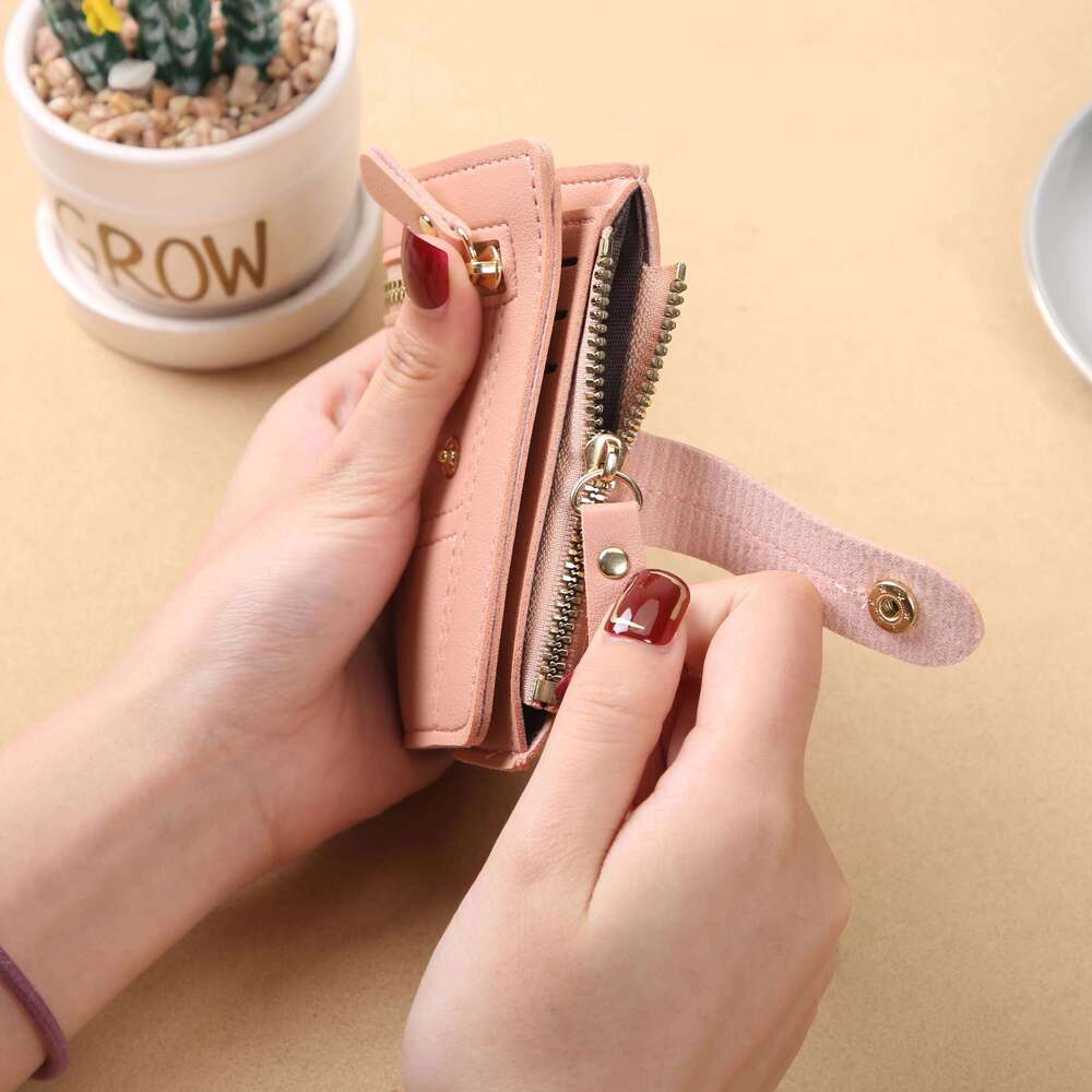 Ladies' wallet; short women; high-end feeling cross-border multi-functional coin purse for women Y260206