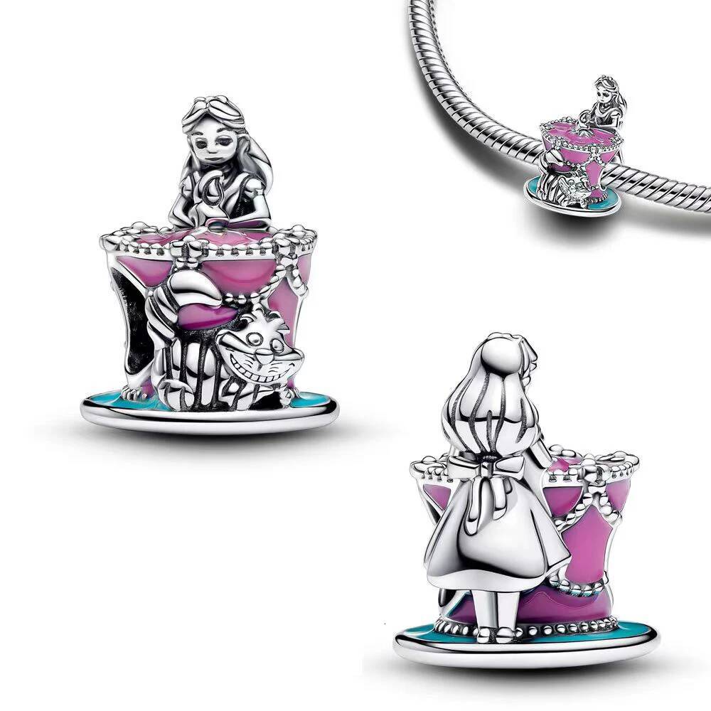925 Sterling Silver Disney Mickey Minnie Stitch Beads Charms Fit Original Bracelet DIY Pendant Jewellry Making Birthday - view 4