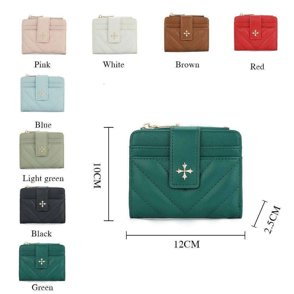 Elegant Trifold Wallet for Women, Baellerry RFID Blocking Short Purse with Flower Pattern, Many Card Organizer Gift Idea Y260206