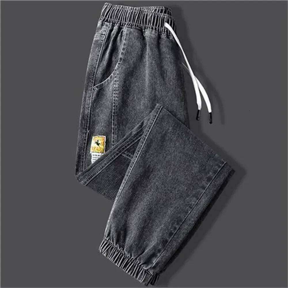 2023New Men's jeans Winter Fleece Jeans Thick Warm Denim Pants Men Streetwear Black Joggers Harem Jean Thermal Trousers X260207 - view 5