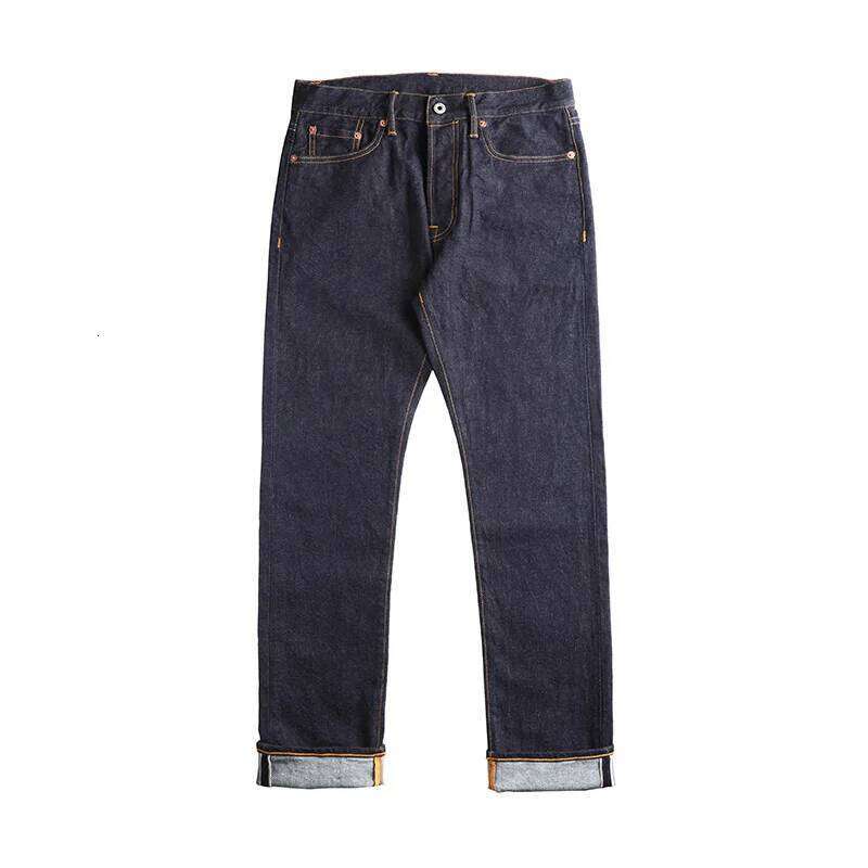Tornado 12oz Slim Straight Jeans Rinsed Spring Men's Red Selvedge Denim Pants GT-0003 X260207