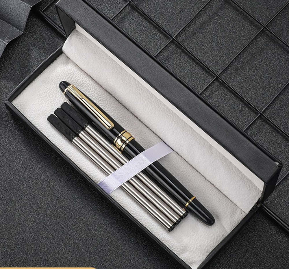 Black Resin MB Ballpoint RollerBall Pen 163 Mesterprice National Pens for Office Writing Gifts Supplies250919
