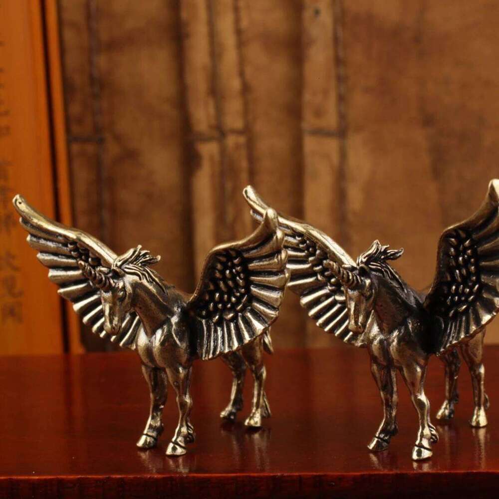 Brass Tianma ornaments, home and office crafts, small ornaments S260204