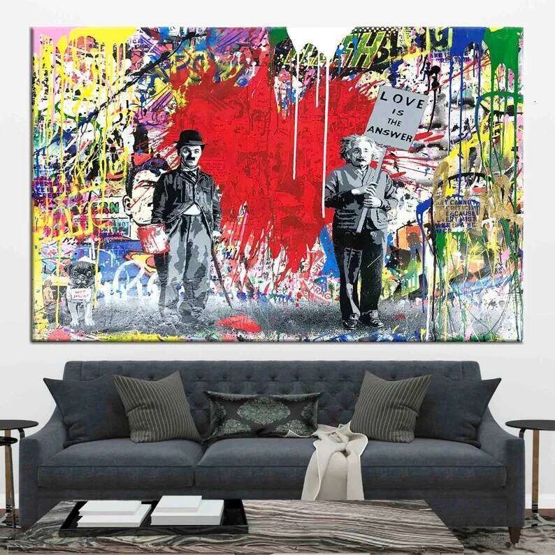 Graffiti Banksy Street Style Poster Canvas Painting HD Prints Funny s Wall Art Pictures Modern Home Room Decor 26L0207