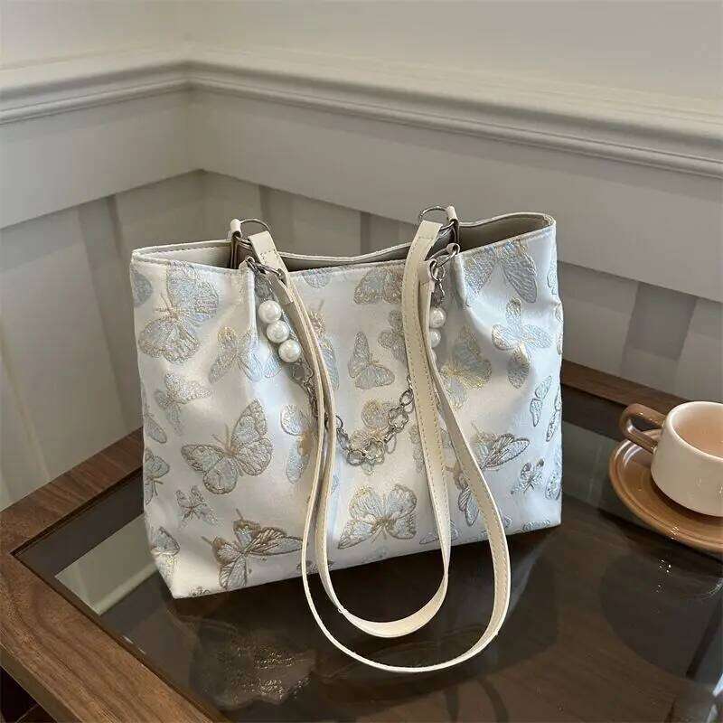 High Appearance Level Pastoral Style Fashion Korean Version of Tote Large Capacity Single-shoulder Portable Commuting Bag Z260207 - view 4
