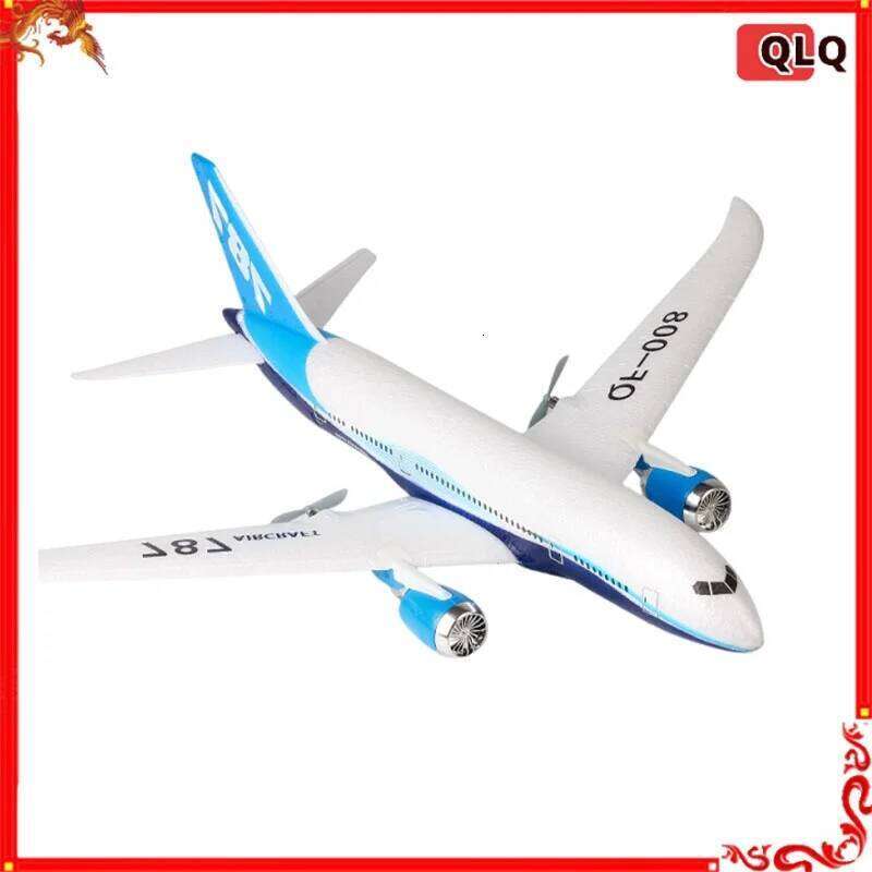Qf008 Rc Plane Three Channel 787 Remote Control Fixed Wing Foam Glider Passenger Aircraft Model Children'S Toy 26Y0207