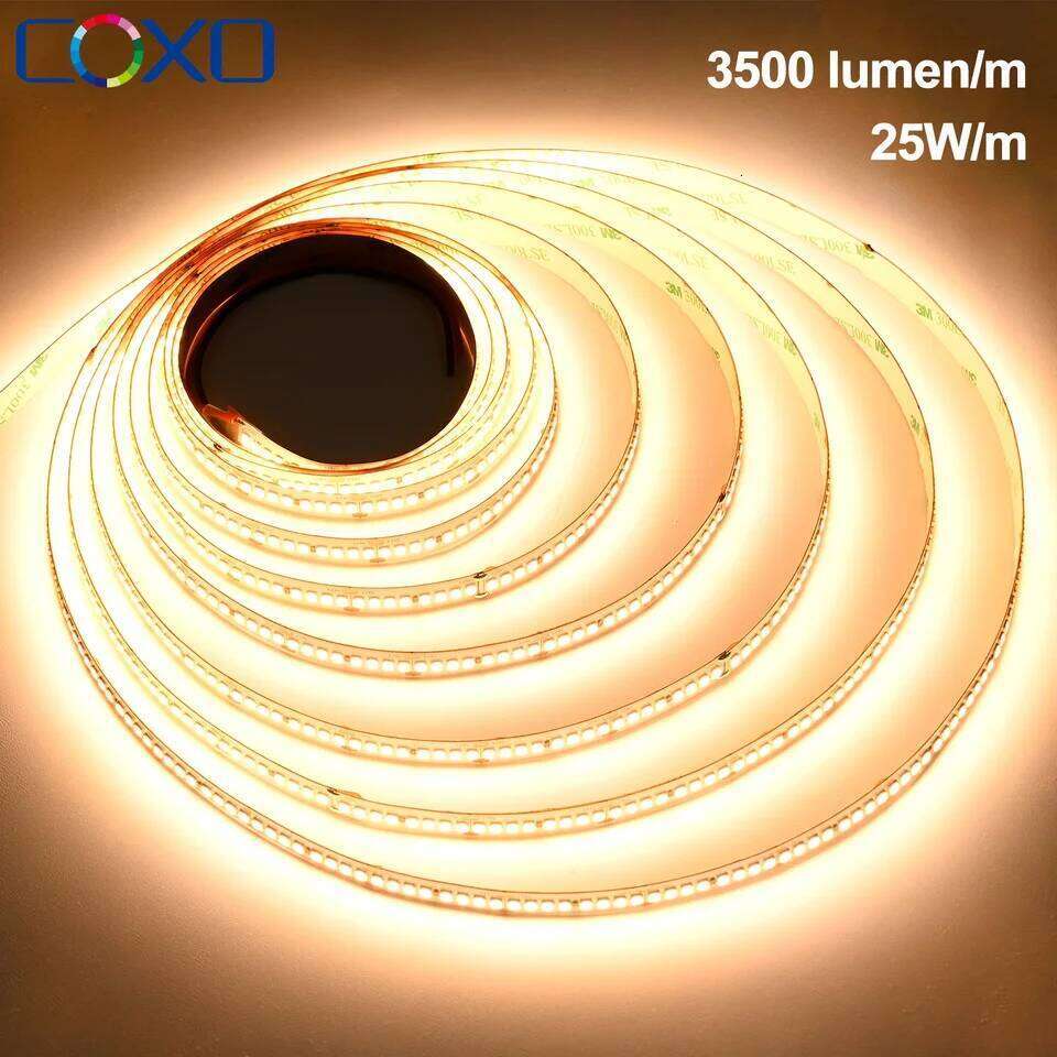 Super Bright 2835 Strip Lights 256 LEDs/m 16.4ft Flexible Tape Dimmable RA90 SMD2835 LED Lighting 3000K-6000K DC24V Z260206