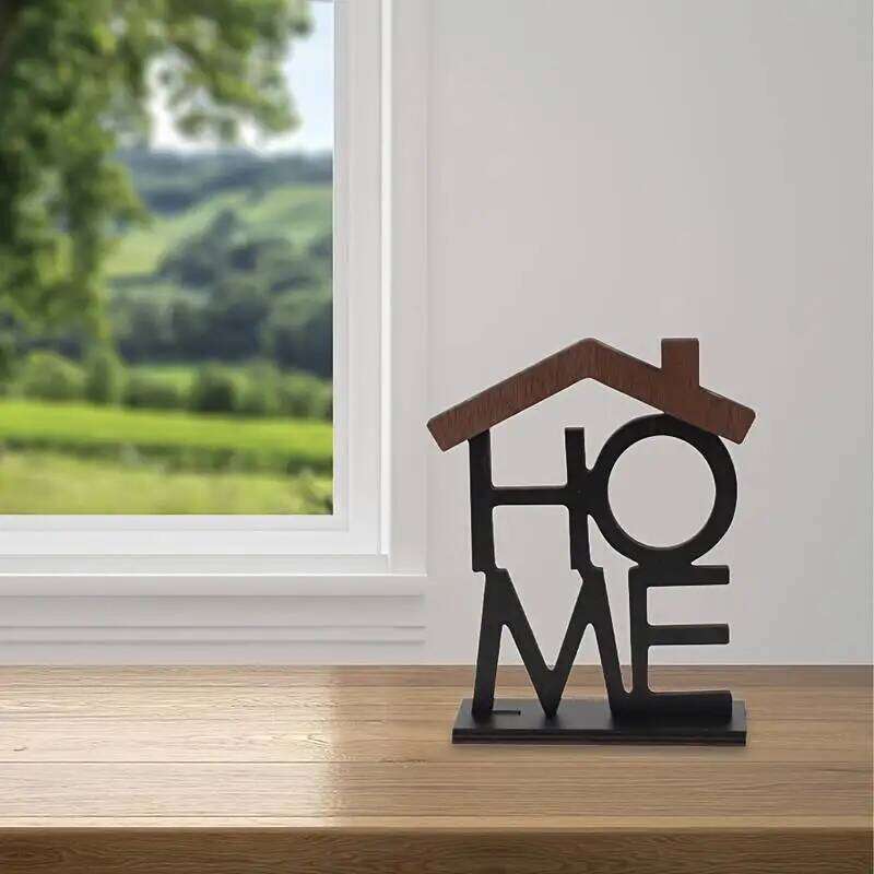 Creative Wooden Home Ornament Living Room Coffee Table Wardrobe Desktop Small House-Shaped Decoration Housewarming Birthday Gift S260204
