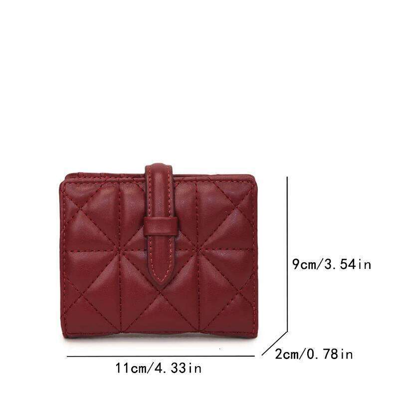 Solid Color Small Wallet Holder Lightweight and Compact New Short Folding Change Card Bag for Woman Birthday Gift Y260206