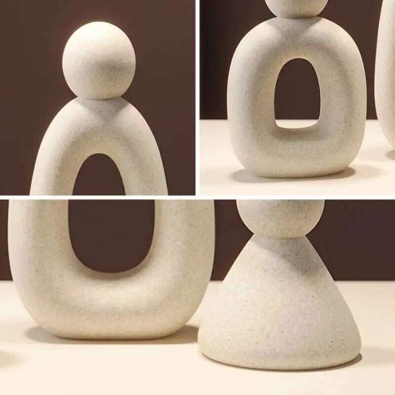 Simple Family Statue Modern Style Home Decor Hollow Sculpture Nordic Living Room Ornaments Bedroom Decoration Figurines Gift S260204 579