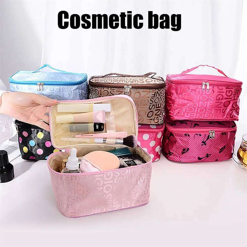 Portable Storage Organizer Bag Large Capacity Makeup Accessory Toiletry Handbag Waterproof Cosmetic Pouch Outdoor Y260206