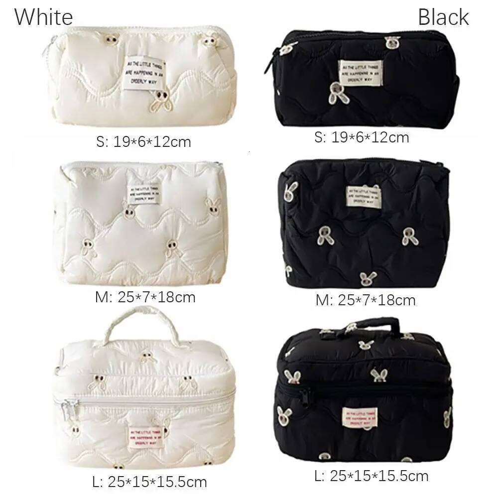 High Quality Embroidery Makeup Large Capacity Travel Organizer Toiletry Portable Storage Bag Washbag Y260206