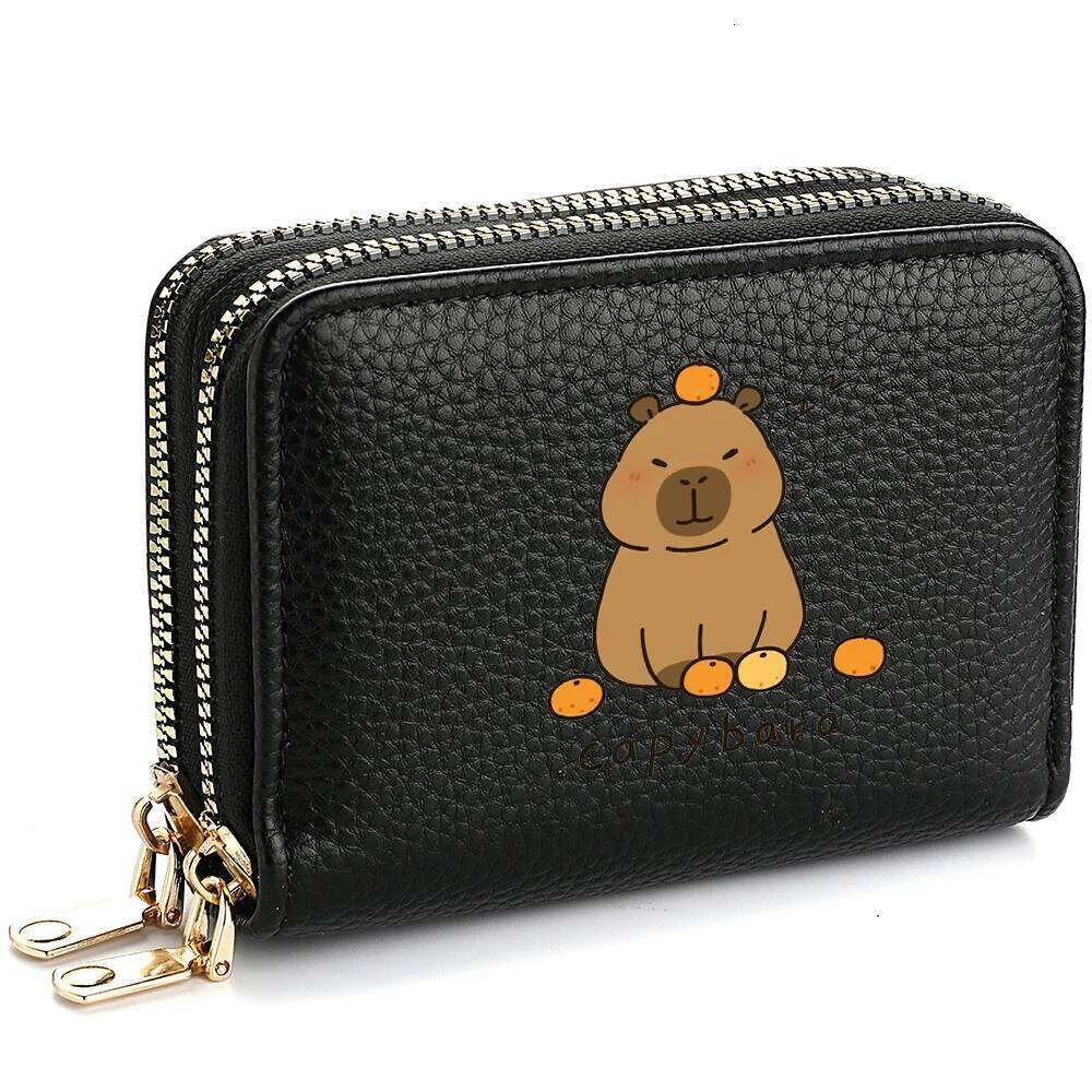 Capibala Cartoon Short Wallet Cute Lady Card Holder Lady's Birthday Gift Y260206