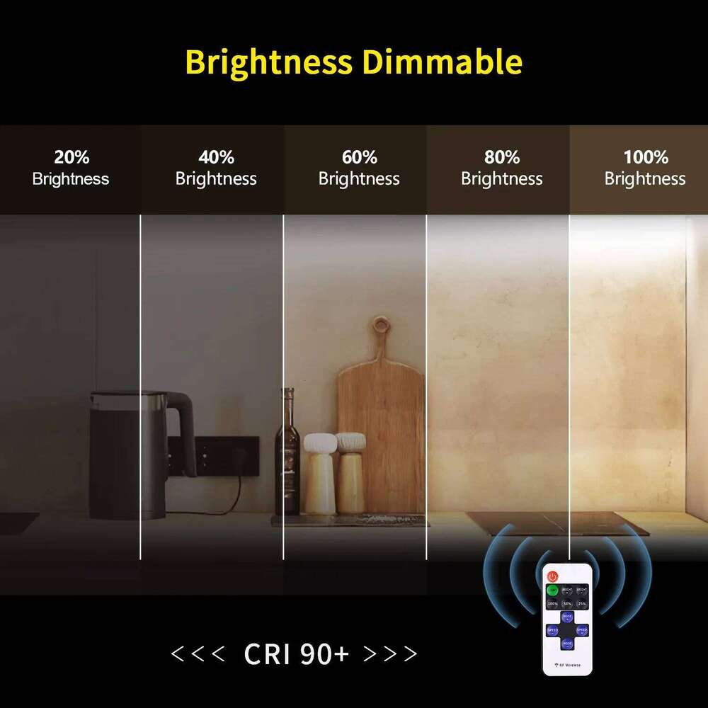 Full Set COB LED Strip Lights RF Remote Dimmable Controller 1600 LEDs High Density 16.4ft Flexible Led Tape Indoor Decor DC12V Z260206