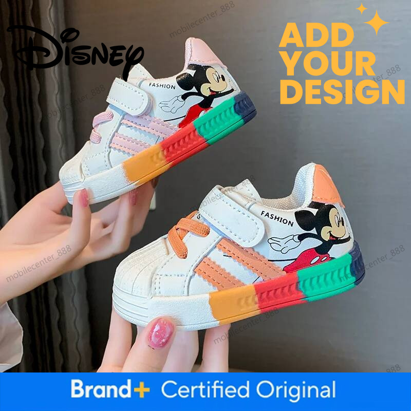 Cartoon Mickey Children Shoes For Boys Girls Sport Sneakers Kids Leisure Autumn Casual Shoes Breathable Running Toddler