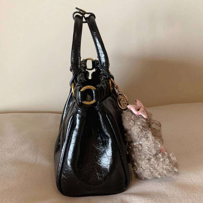 Women's Pleated Clouds Handbag Designer Trend Quality Tote Crossbody Compartments Casual Commuting Bag With Pendant Y260205