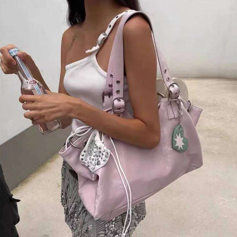 Light Luxury Brand Designer Tote Korean-style Fashionable Shoulder New High-end Handbag Simple Large-capacity Casual Bag Y260204