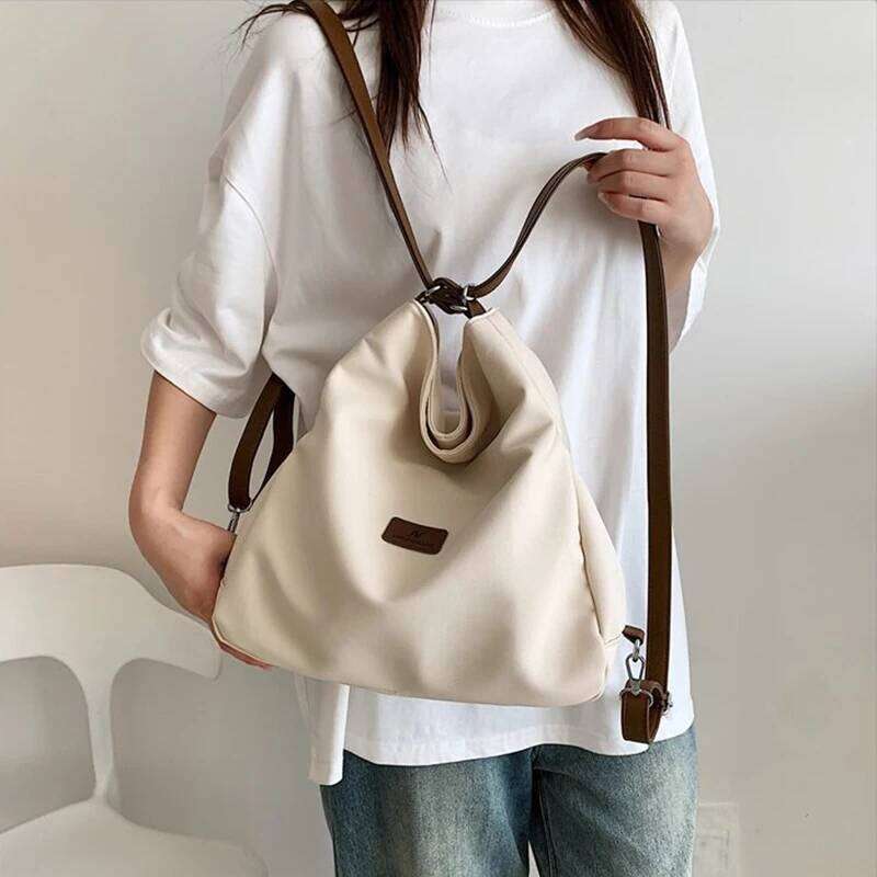 Designer Nylon Women's Casual Travel Backpack Trendy Top-Handle Shoulder Crossbody Bag Luxury Handbags Female Purse Y260205