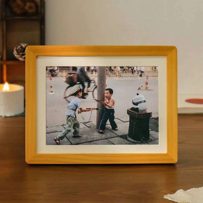 Wooden Picture Retro Frame Porta Retrato Creative Photo Holder Desk Decor S260205