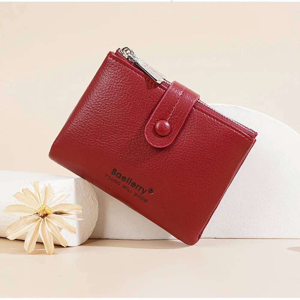 Fashion Women Short Type PU Purse Simple Double Zipper Coin Travel Dollar Card Holder Storage Small Bag Wallet For Girls Y260206