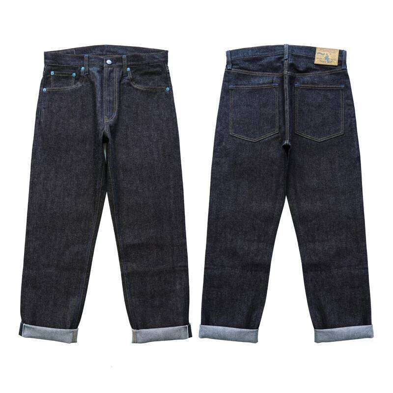 Sauce Zhan SZ6601-10OZ Men Selvedge Sanforized Denim Summer Indigo Jeans for Man Regular Fit Straight Leg 10 Oz X260207