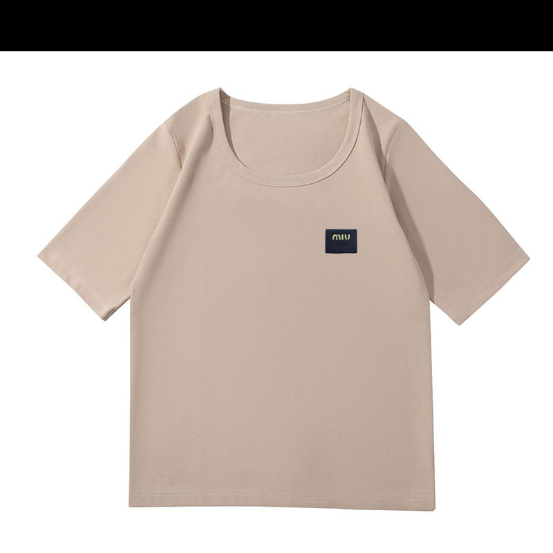 Women's T-shirt Summer Casual T-shirt Designer Clothing Women's T-shirt Short Sleeve White Pink Round Neck Printed Top Women's Casual