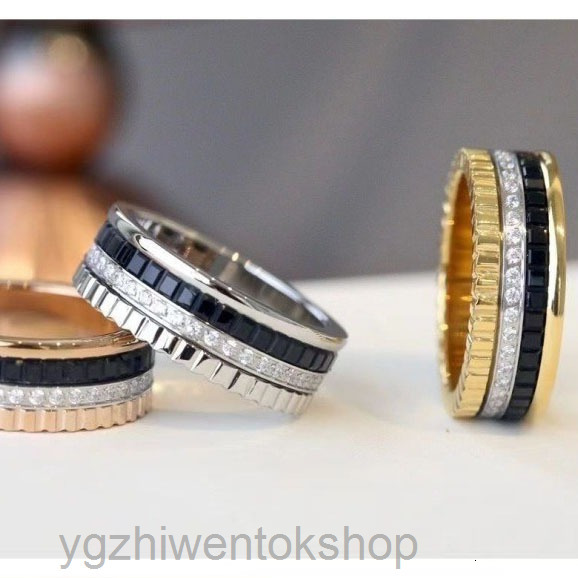 designer jewlery boucher quatre ring 925 sterling silver ring classic rotating gear ceramic couples index finger ring