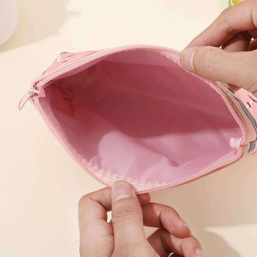 Three piece flamingo makeup Waterproof transparent PVC wash Fashion cartoon portable storage bag Y260206