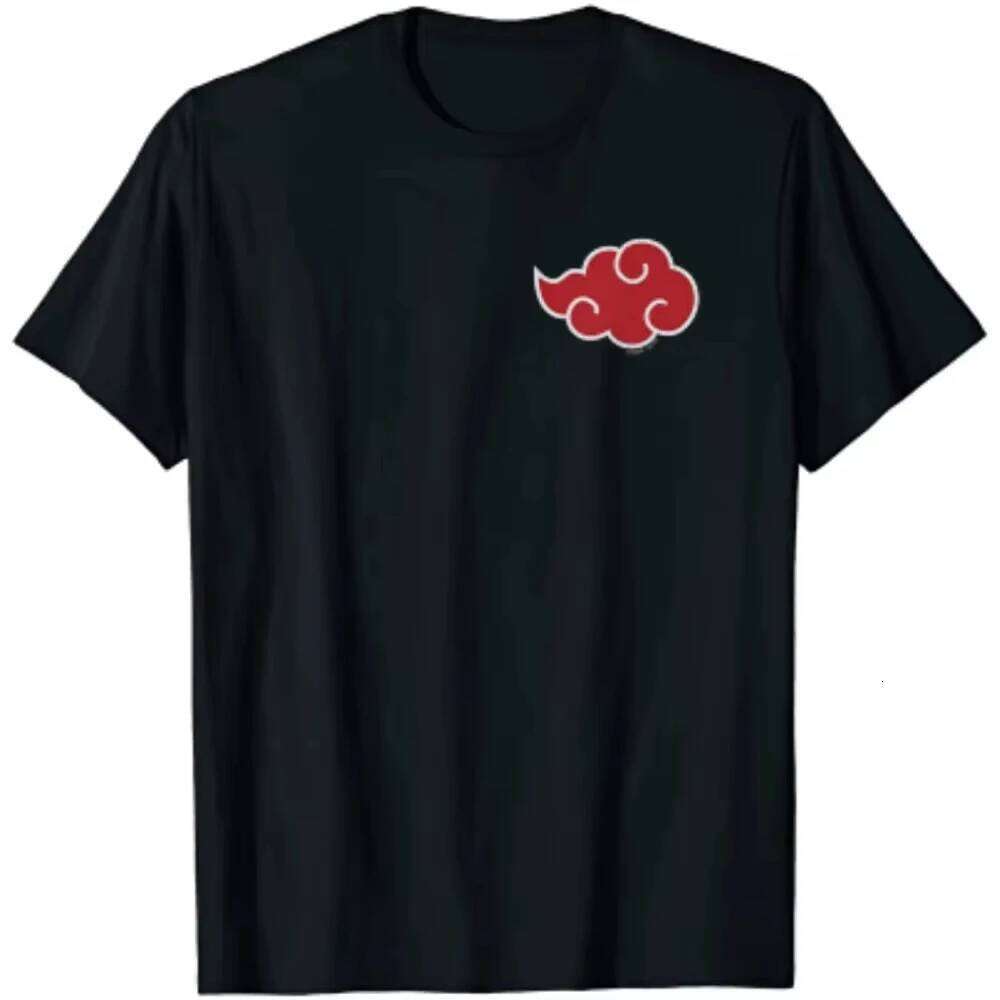 Japan Anime Akatsuki Cloud Symbols Print T-shirts Streetwear Short Sleeve T Shirts Brand Men Clothing Tshirt X260207