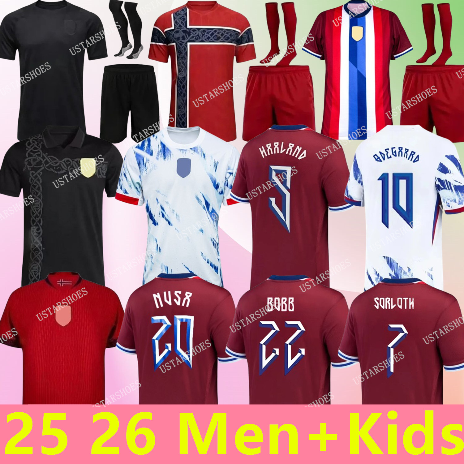 Norway HAALAND 2026 2027 World Cup 26 27 soccer jerseys SORLOTH NUSA AASGAARD Odegaard HORN MYHRE DONNUM RYERSON MOLLER WOLFE AJER STRAND BOBB football shirt kids kit