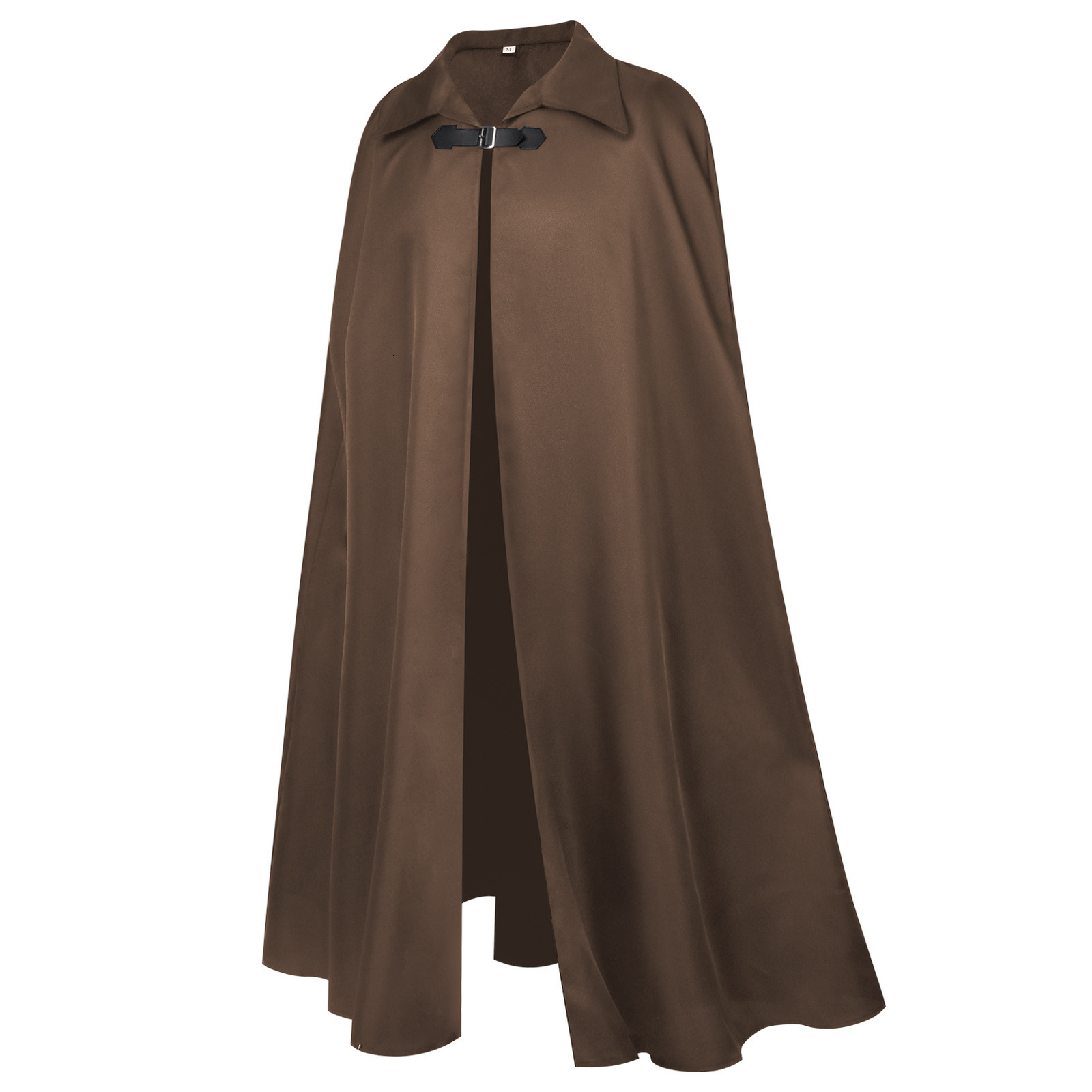 INCERUN Mens Cloak Coat Solid Color Single Button Collar Cape Town Street Wear Winter Artificial Blended Coat Mens Jacket 241007