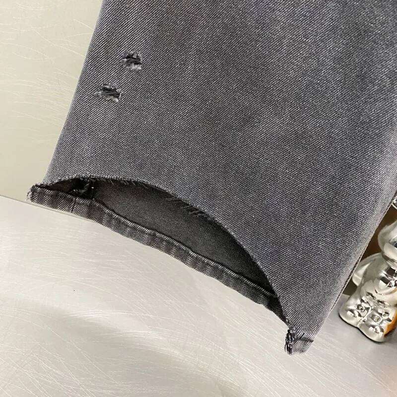 Top Melancholy Rich Second Generation erd Patchwork Jeans straight leg jeans trousers high street men women Best Quality Pants X260207