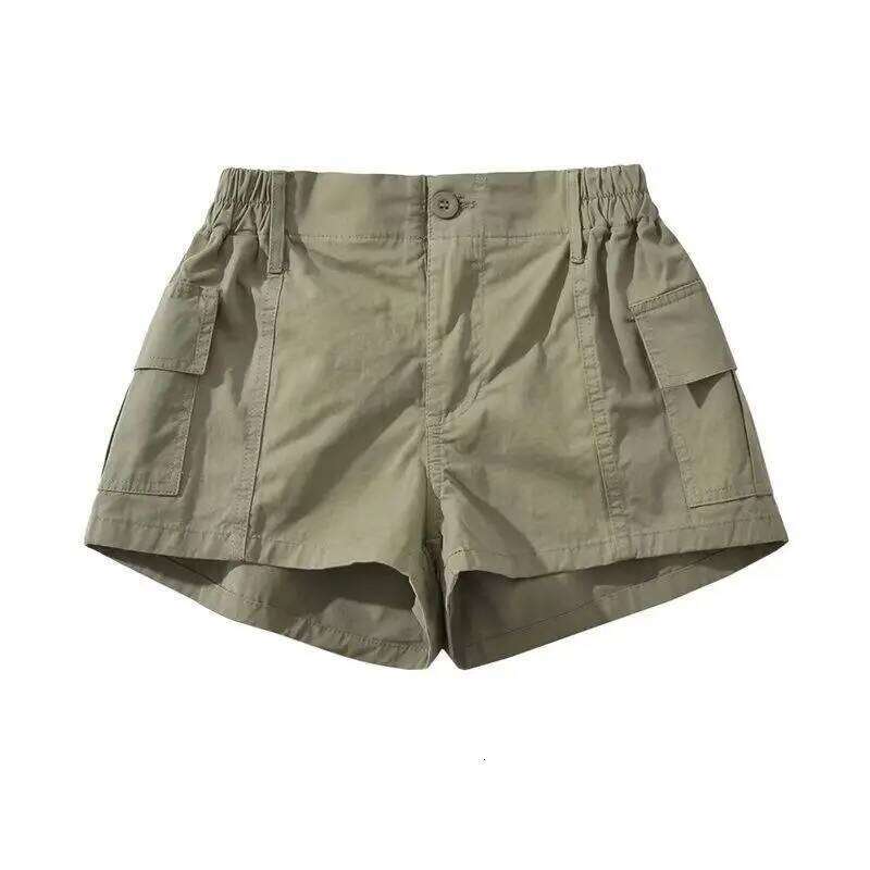 Sexy Cargo Women Vintage Short Pants with Pockets Summer Low Waist Zipper Shorts Quick-dry Y2k Nightclue Streetwear XJ260206