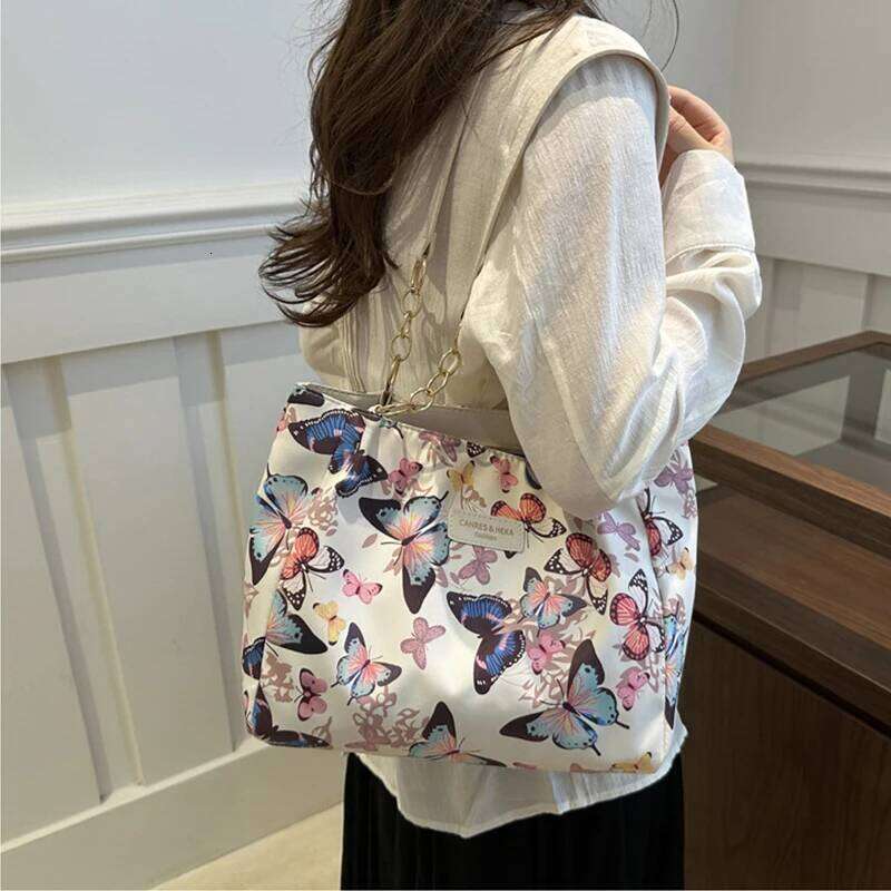 New Women's Nylon Shoulder Animal Printing Large Capacity Tote Bag For Teen Girls Gift Z260207 - view 4