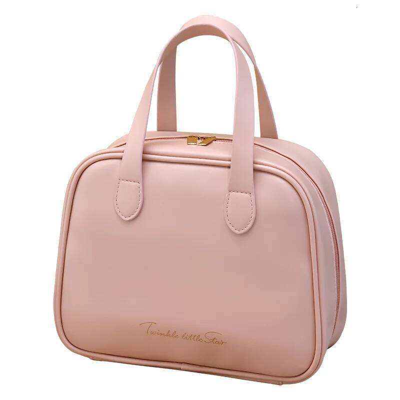 New Half Moon Bend Handheld Makeup Bag with Capacity, Fashionable, Beauty, Divided Storage, High Grade, Large Toilet Y260206
