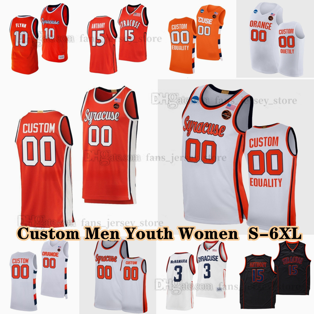 Custom S-6XL Syracuse Orange College Basketball 3 Judah Mintz Jerseys 1 Maliq Brown 2 JJ Starling Chris Bell Naheem McLeod Kyle Cuffe Jr Niko Ruffin P