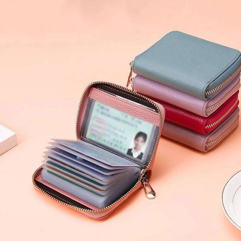 Unisex PU Leather Bags Multi-card Cards Holders Purse Bag Business Bank ID Bus Credit Card Holder Coin Pouch Wallets Y260206