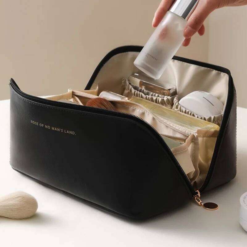 Makeup Organizer Female Toiletry Kit Bag Make Up Case Storage Pouch Lady Box Cosmetic Large Capacity Pillow Bags For Travel Y260206