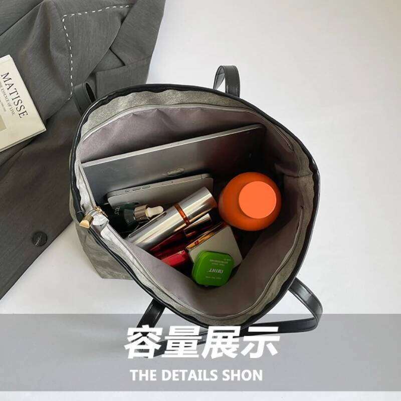 Classic Pu Leather Tote Bags for Women Vintage Versatile Ladies Shoulder Bag Large Capacity Female Underarm Handbags Y260205